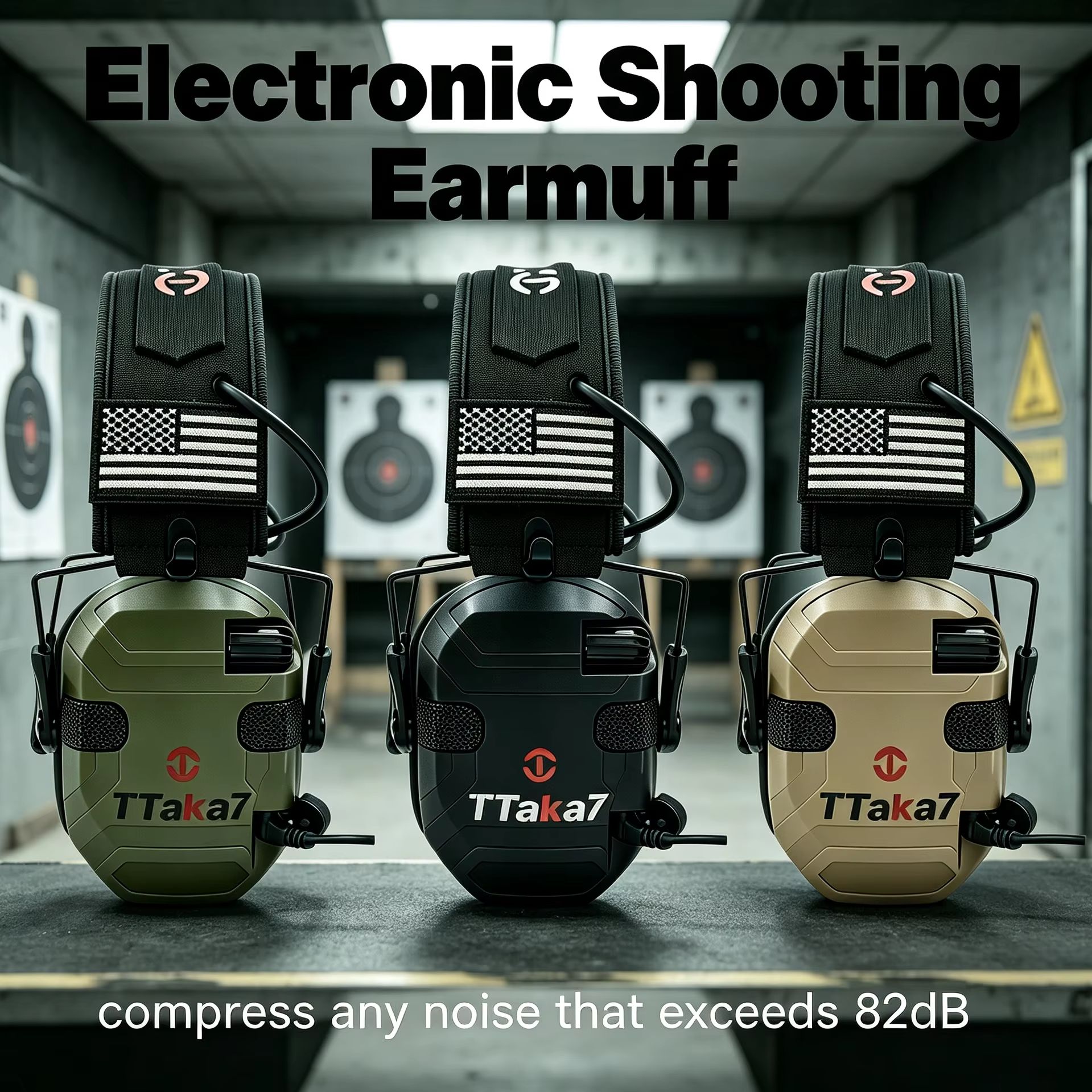 Earmuffs Foldable - Nieuwe tactische elektronische opvouwbare oorkap met