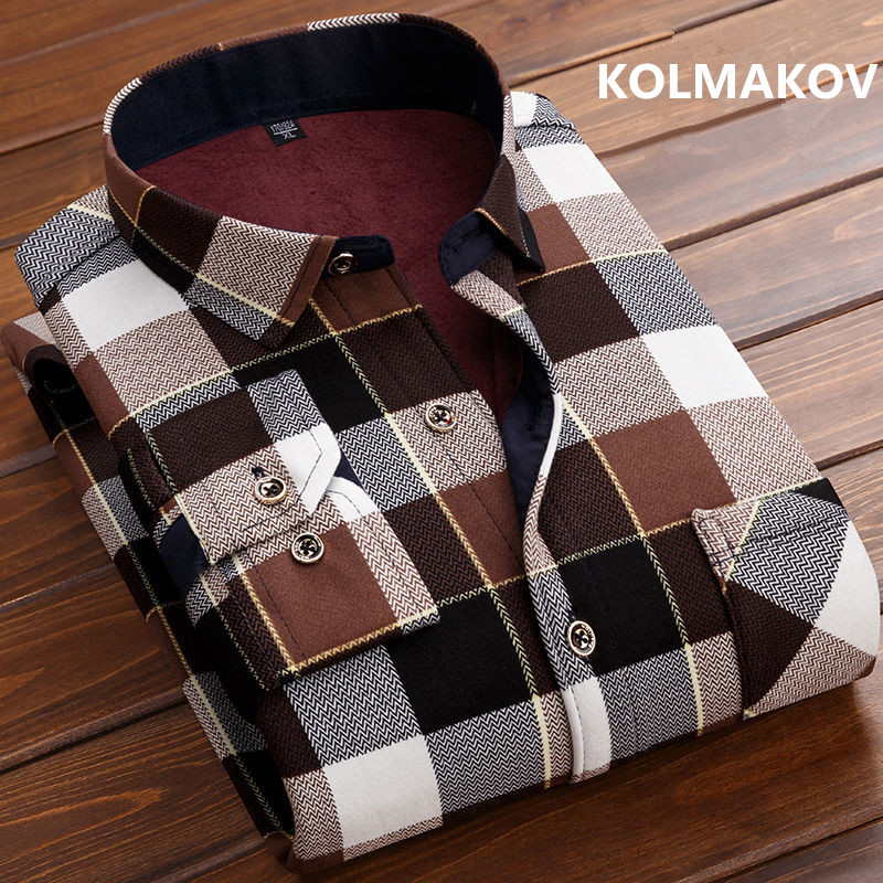 Flannel Shirt Lined - 2026 winter herenmode smart casual gestreepte