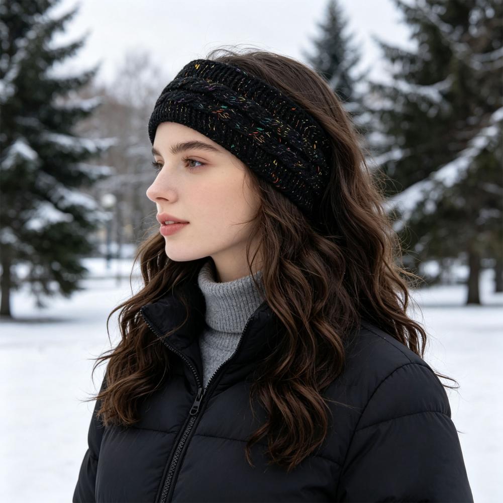 Fleece Ear Warmer Band - Comfortabele elastische haarbanden voor de winter,
