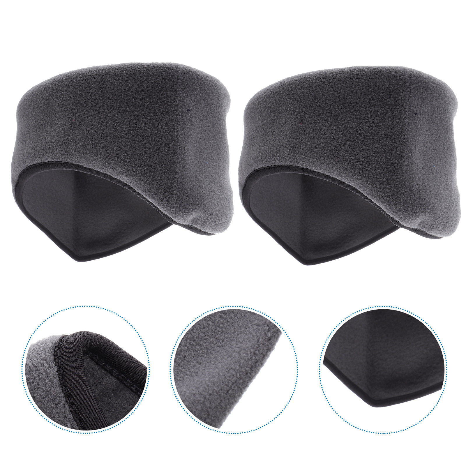 Fleece Ear Warmer Band - 2 stuks warme winddichte oorwarmer hoofdband