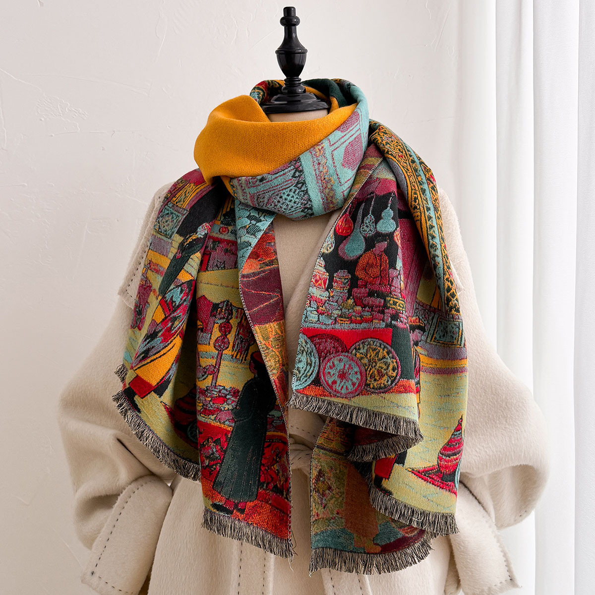 Dames Imitatie Kasjmier Sjaal, - Shawl Wrap Winter recensie en prijs