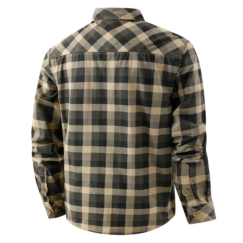 Retro werkkleding geruit overh - Flannel Shirt Lined recensie en prijs