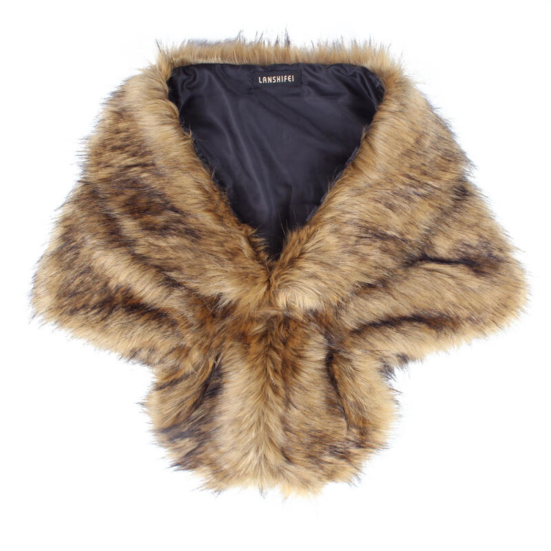 Dames nep konijnenbont sjaal c - Shawl Wrap Winter recensie en prijs