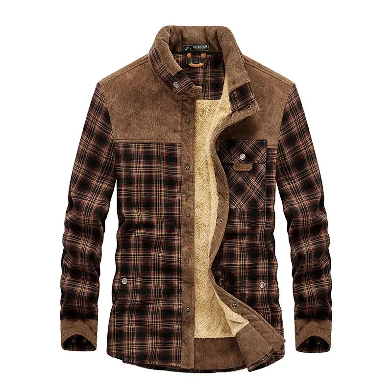 Mannen Plaid Shirts Winter Jas - Flannel Shirt Lined recensie en prijs